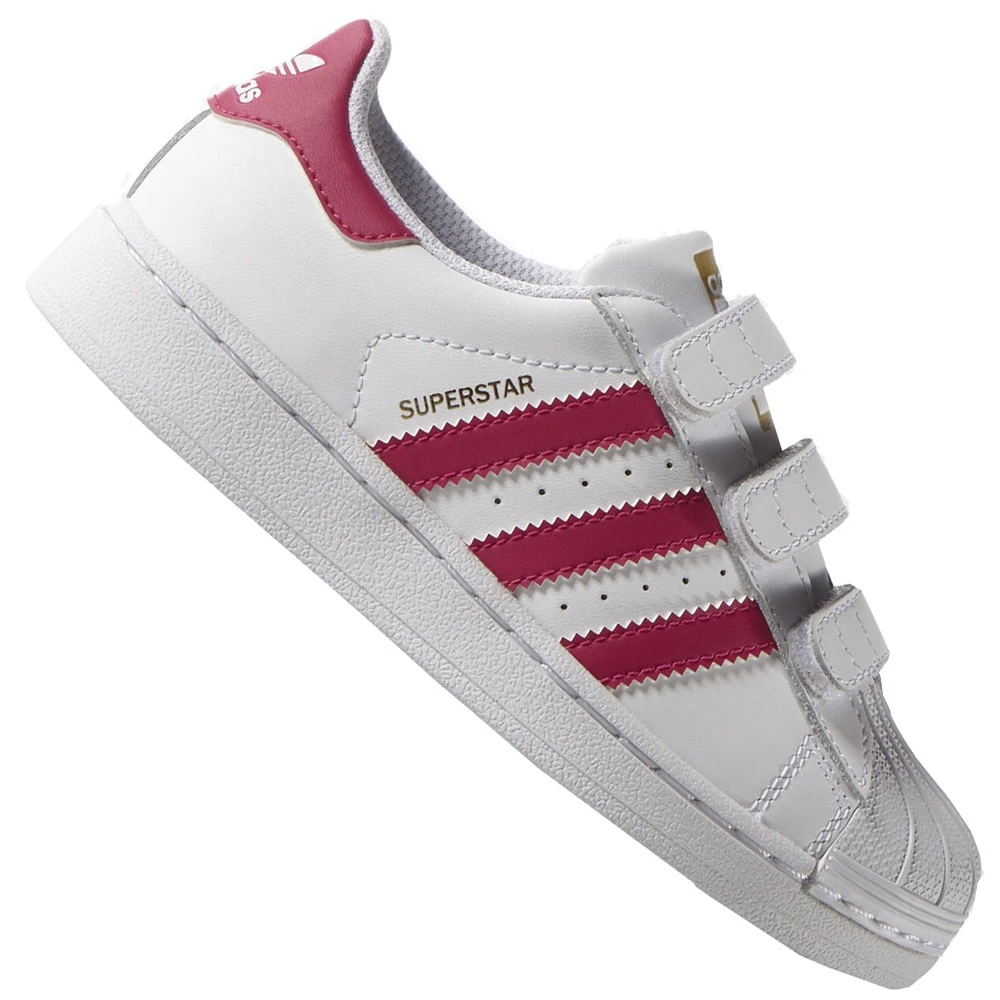 Adidas Originals Superstar CF C Sneaker White/Bold Pink Kinder