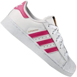Adidas Originals Superstar C Turnschuhe White/Bold Pink Kinder