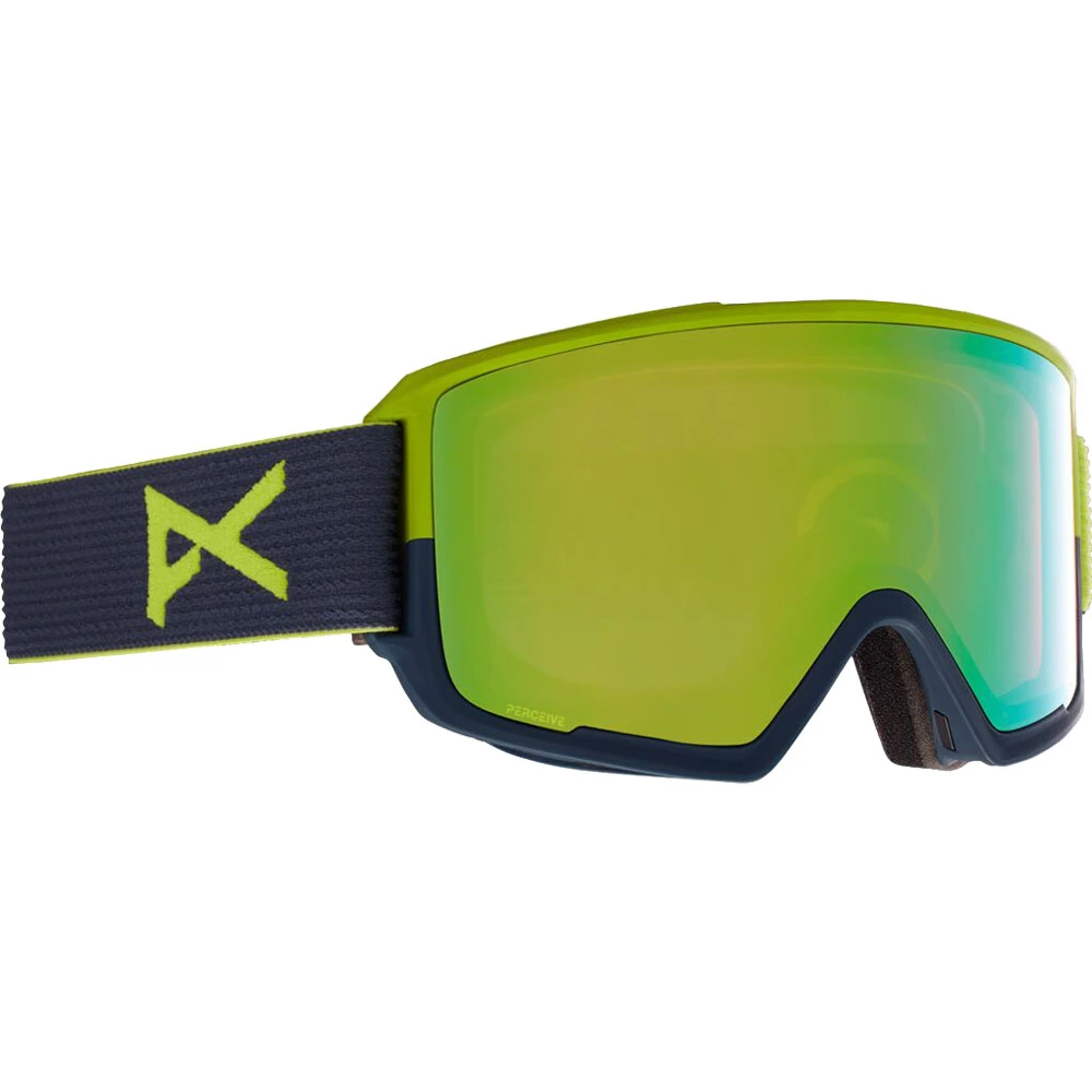 Anon M3 MFI With Spare Snowboardbrille Mit Zubehör Blue Split/Perceive Variable Green/Pink Herren – Bild 2