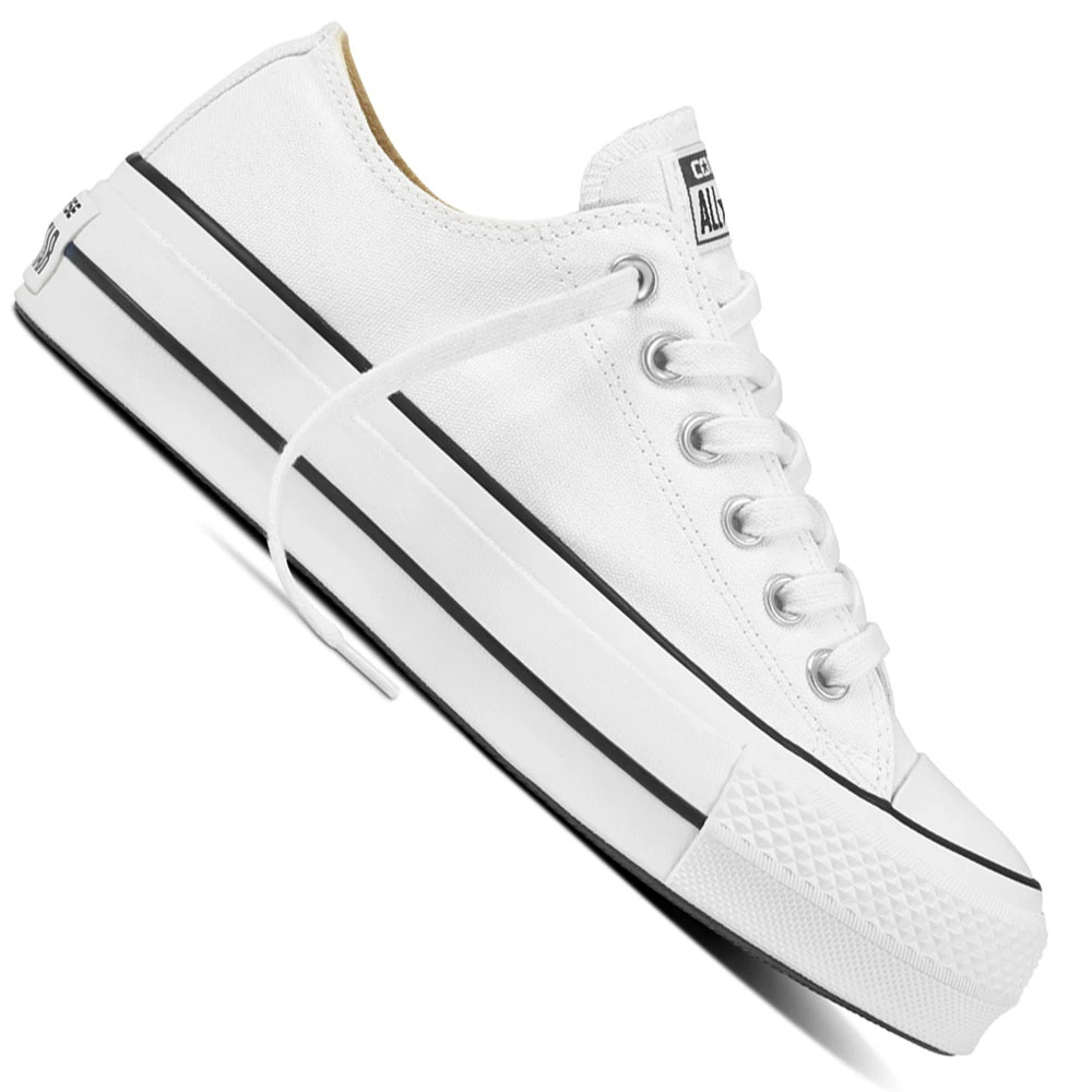 Converse CT All Star Lift OX Plateau-Sneaker White/Black/White Damen