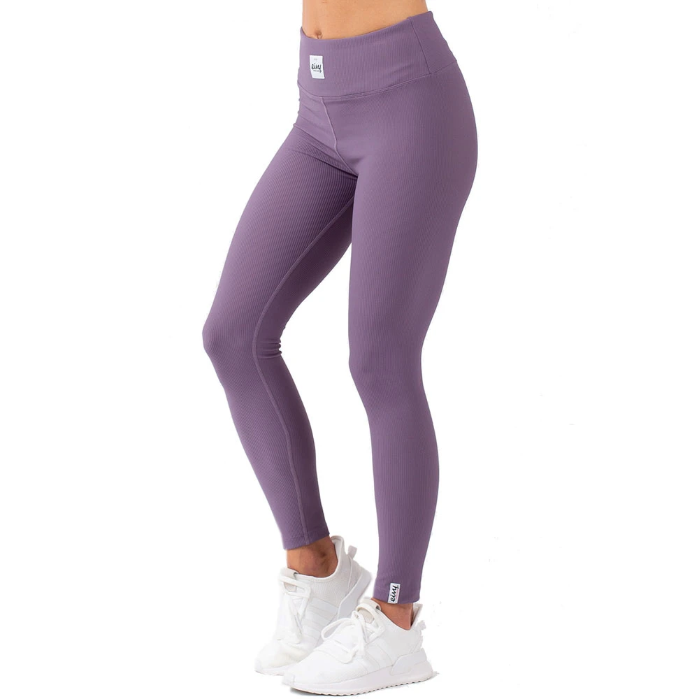 Eivy Icecold Rib Tights Leggings Deep Purple Damen