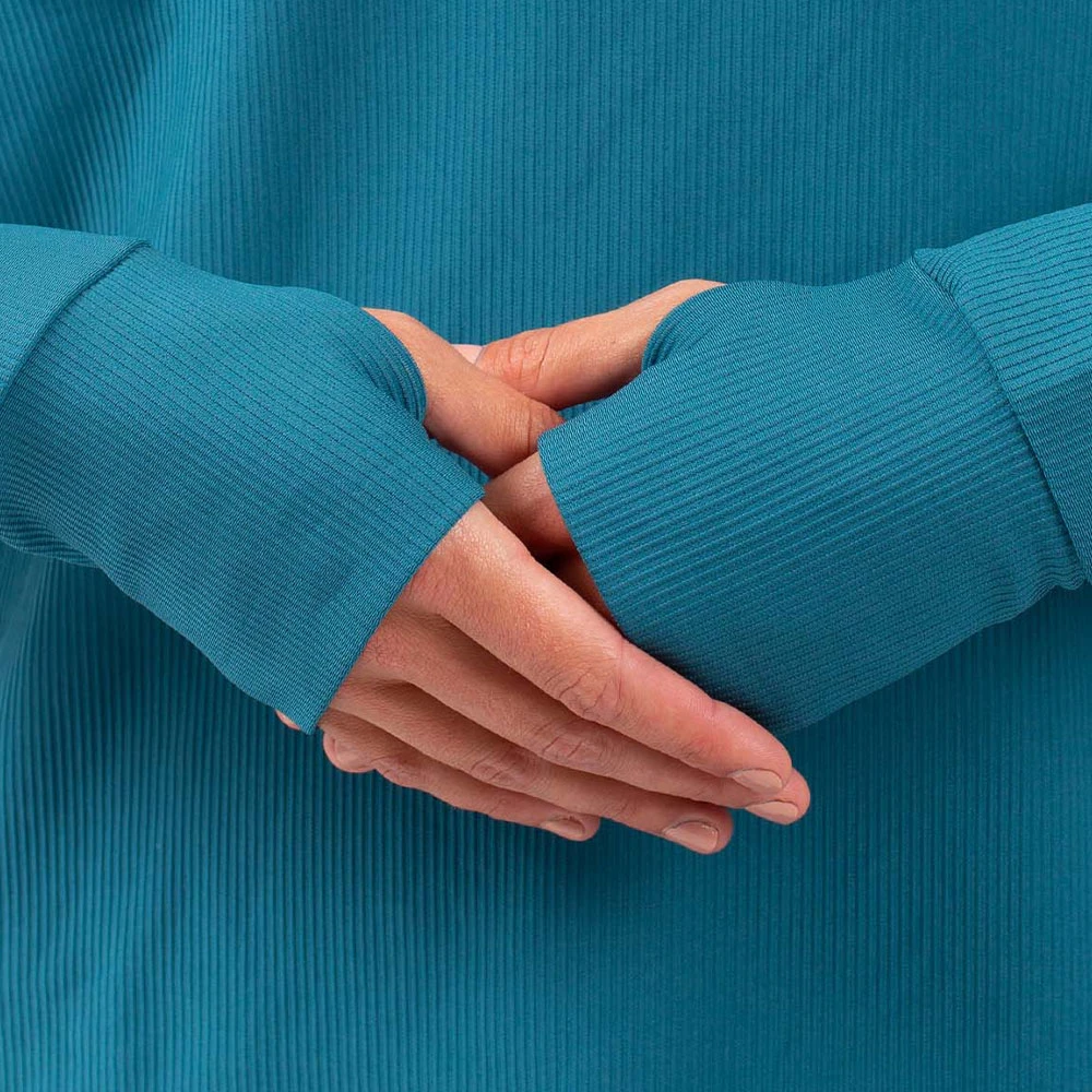 Eivy Icecold Rib Langarmshirt Deep Sea Damen – Bild 2