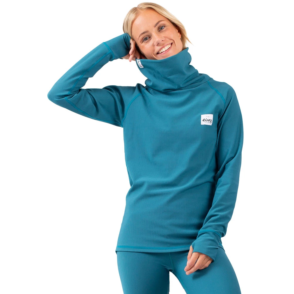 Eivy Icecold Rib Langarmshirt Deep Sea Damen