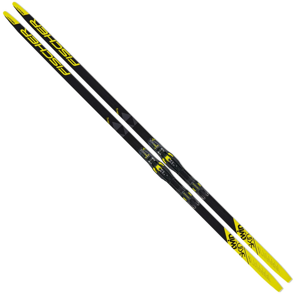 Fischer Twin Skin Pro Medium Langlaufski Black/Yellow Damen, Herren