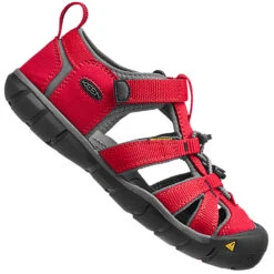 Keen Seacamp II CNX Youth Outdoor-Sandalen Racing Red/Gargoyle Kinder