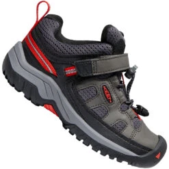 Keen Targhee Low Children Kinder-Outdoorschuhe Magnet/Fiery Red Kinder