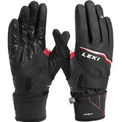 Leki Tour Vision V Plus Skihandschuhe Black/Red Herren