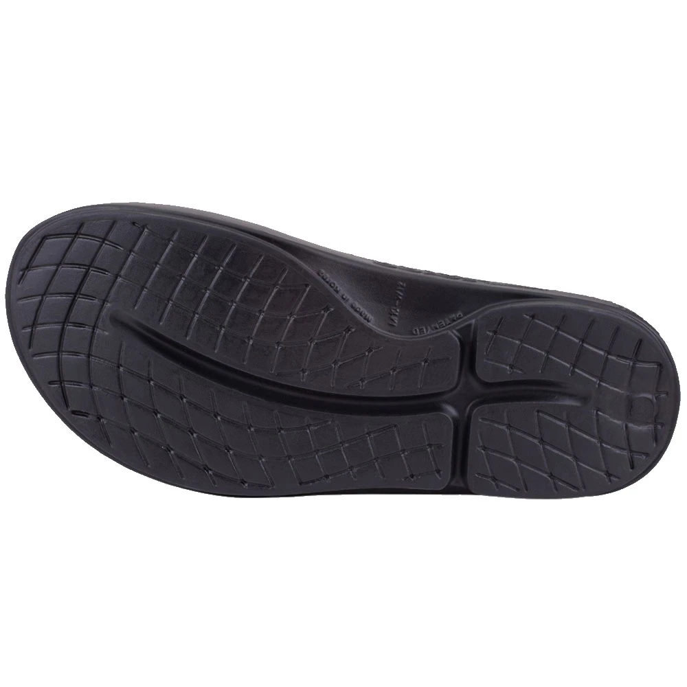 Oofos Ooahh Sport Regenerations-Schlappen Matte Black Damen, Herren – Bild 4