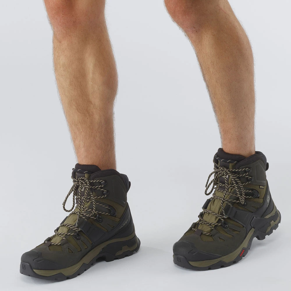 Salomon Quest 4 GTX Wanderstiefel Olive Night/Peat/Safari Herren – Bild 5