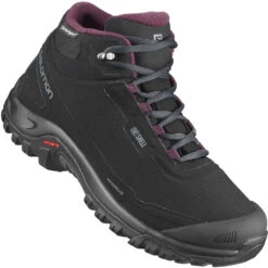 Salomon Shelter Winterwanderschuhe Black/Ebony/Wine Tasting Damen