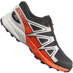 Salomon Speedcross CSWP J Laufschuhe Black/Lunar Rock/Cherry Tomato Kinder