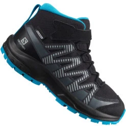 Salomon XA Pro V8 Mid CSWP Outdoorschuhe Black/Monument/Hawaiian Ocean Kinder