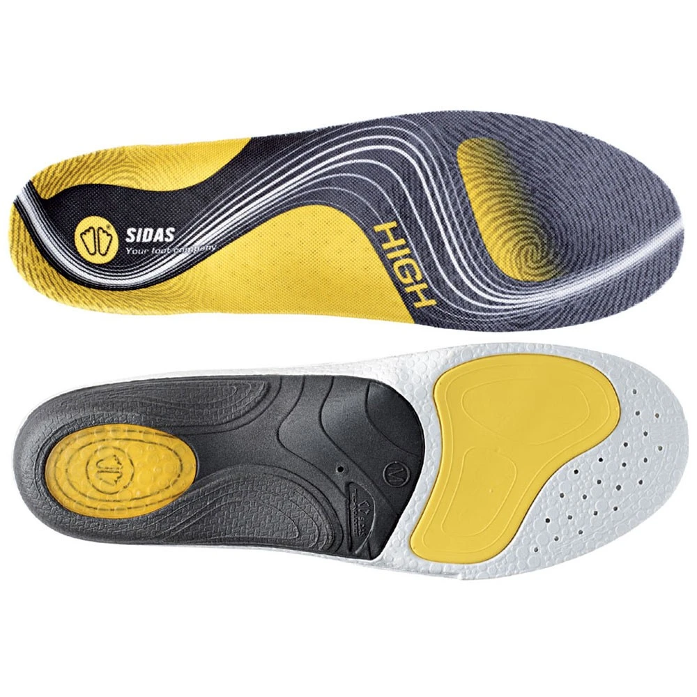 Sidas 3 Feet Active High Einlegesohlen Yellow/Grey Damen, Herren