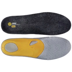 Sidas 3 Feet Merino High Einlegesohle Yellow/Grey Damen, Herren