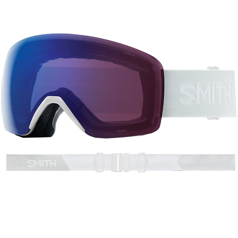 Smith Skyline Selbsttönende Skibrille White Vapor/Photochromic Rose Flash Damen, Herren – Bild 2