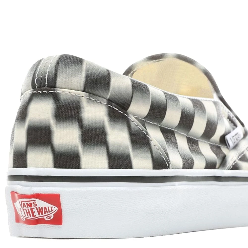 Vans Classic Slip-On Sneaker (Blur Check) Black/Classic White Damen, Herren – Bild 3