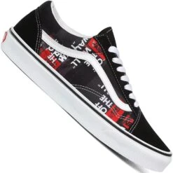 Vans Old Skool Sneaker Packing Tape/Black/Red/True White Damen, Herren