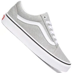 Vans Old Skool Skateschuhe Silver/True White Damen, Herren